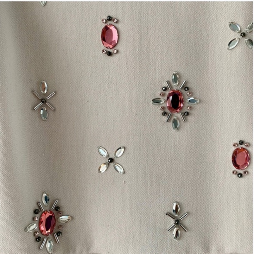 kate spade peplum jewelled blouse top size 4 nwot - Picture 2 of 3